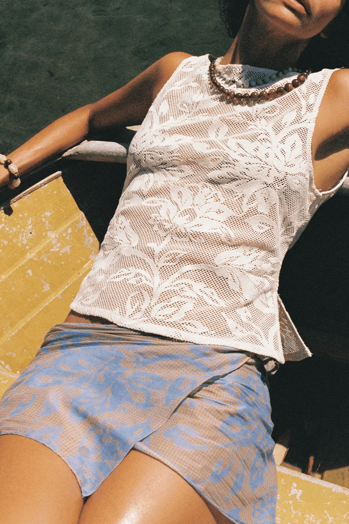 Carmen Top - Trellis - Fashion Tops - Soleil Soleil - Women's fashion at The Freedom State