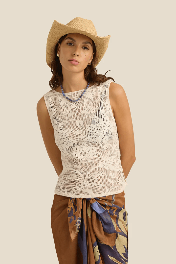 Carmen Top - Trellis - Fashion Tops - Soleil Soleil - Women's fashion at The Freedom State