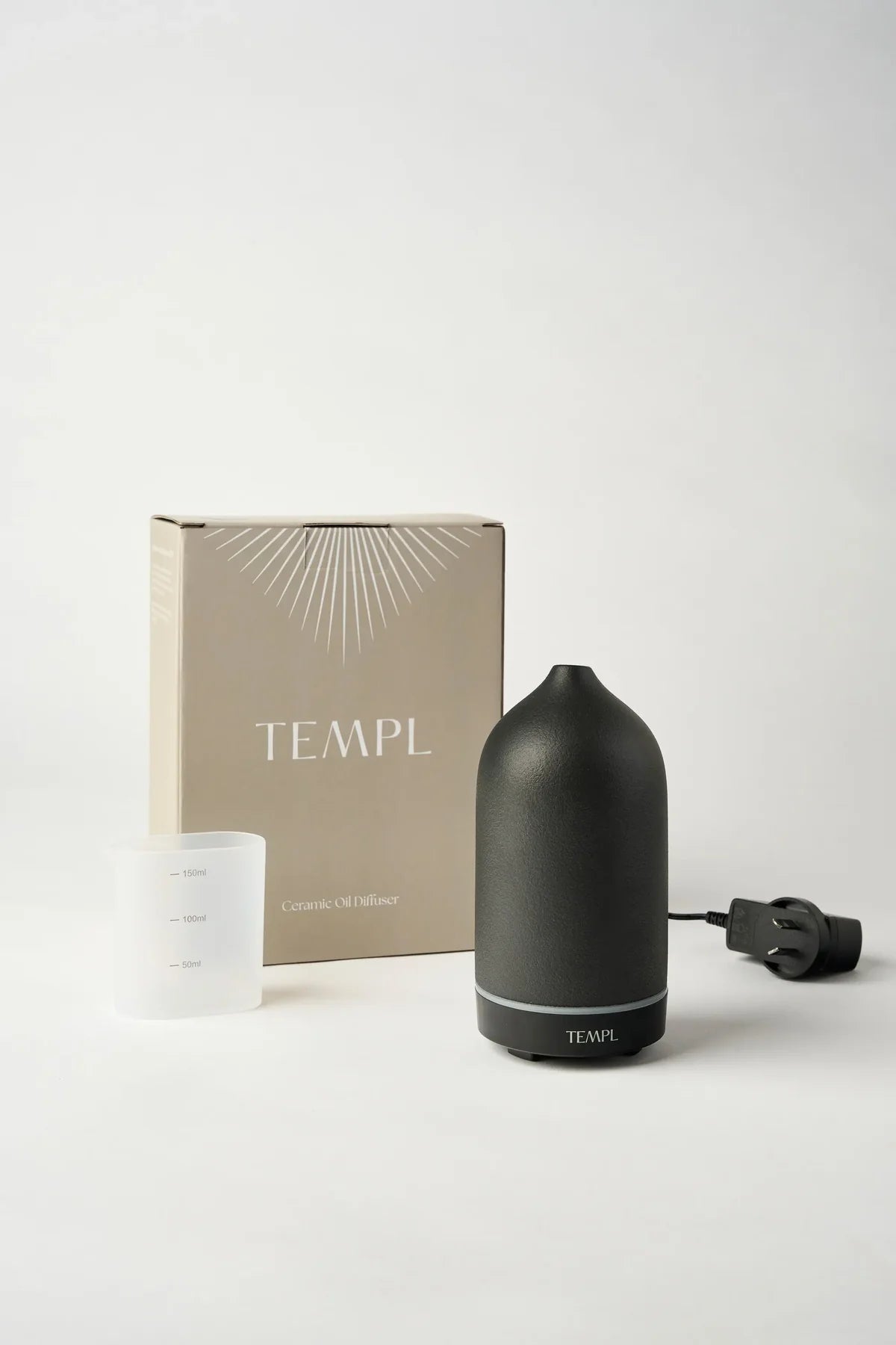 Ceramic Oil Diffuser - Black - Incense - Templ - Women's fashion at The Freedom State
