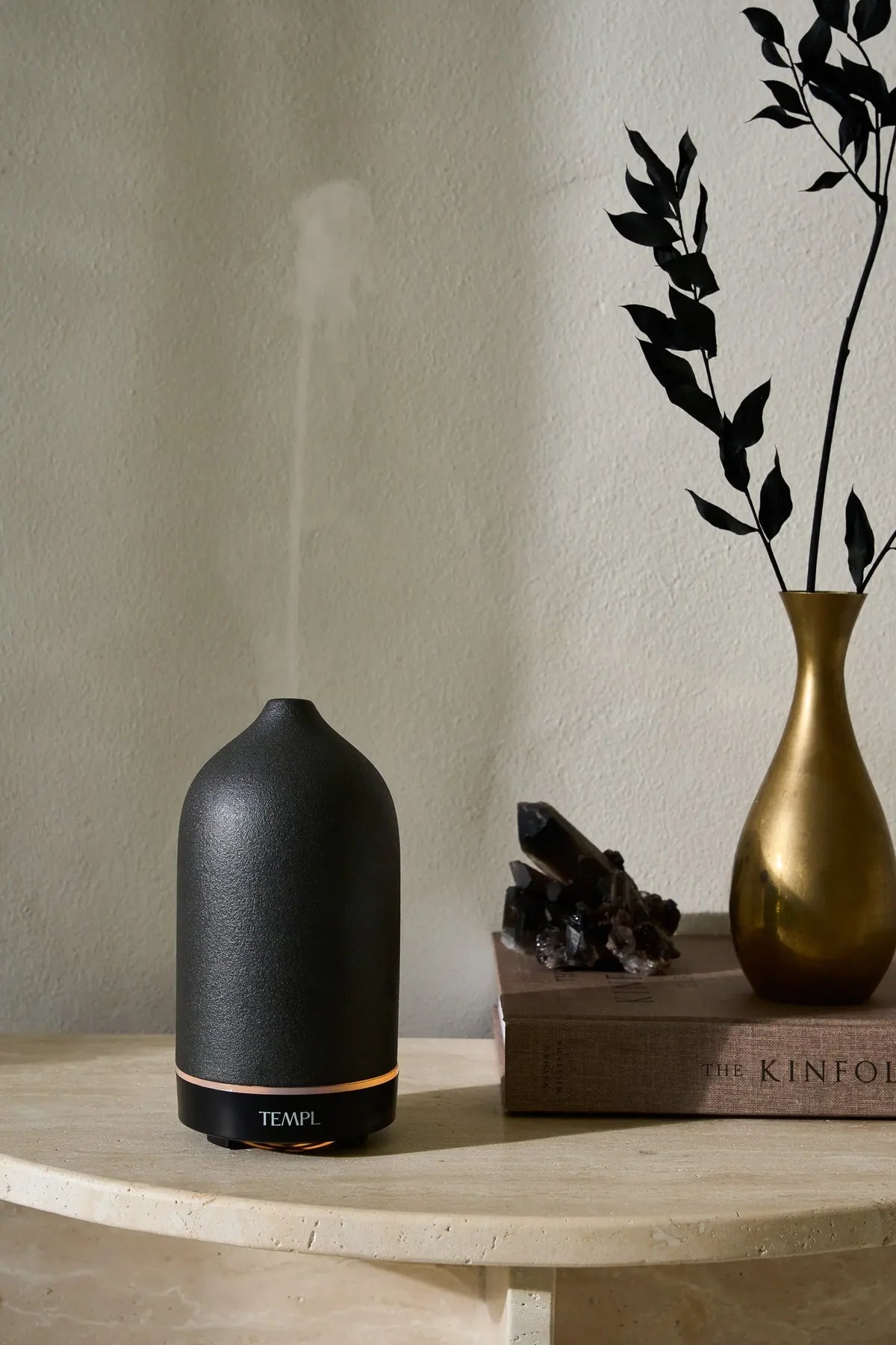 Ceramic Oil Diffuser - Black - Incense - Templ - Women's fashion at The Freedom State