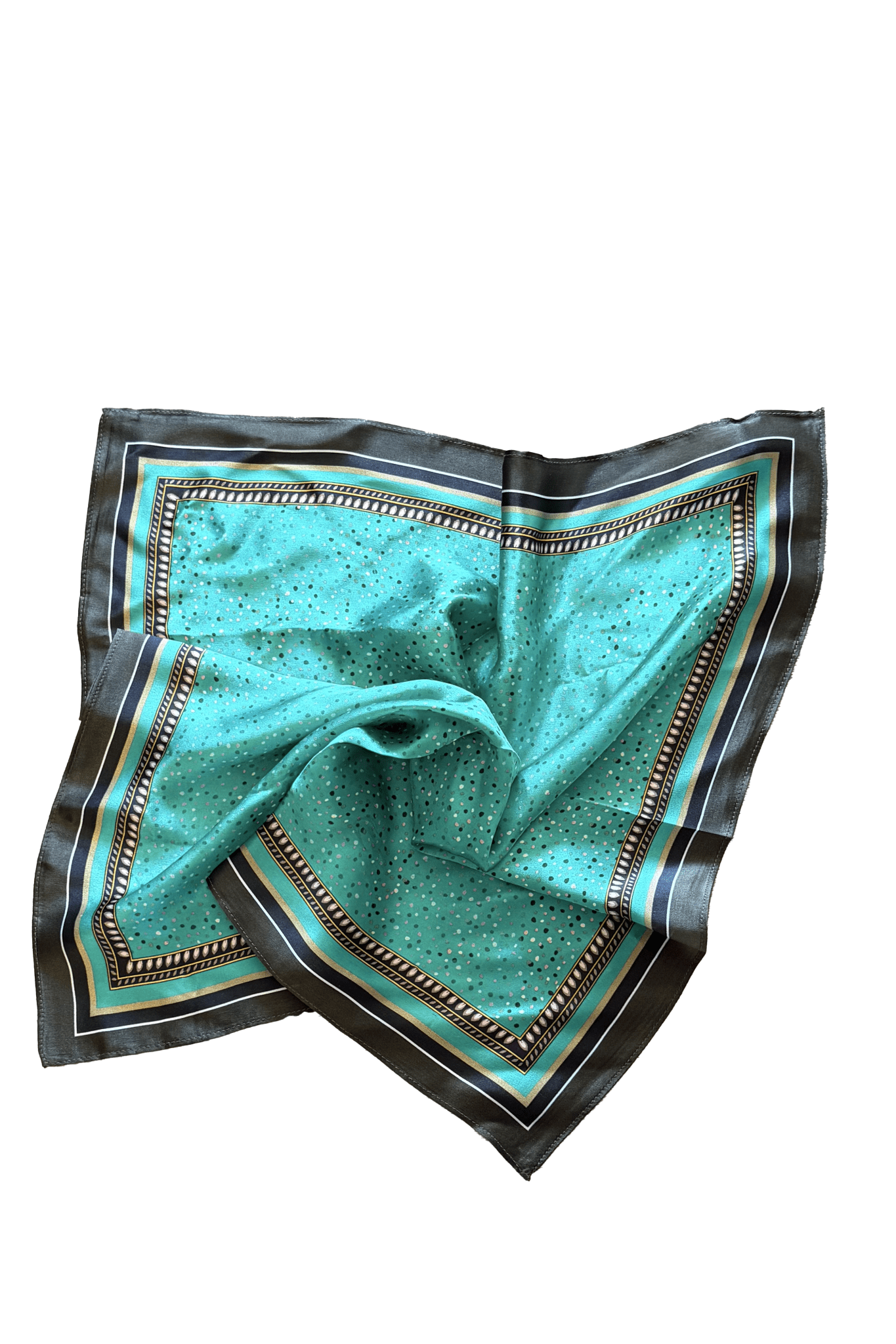 Confetti 100% Silk Scarf - Turquoise - Hair & Scarves - The Freedom State - Women's fashion at The Freedom State