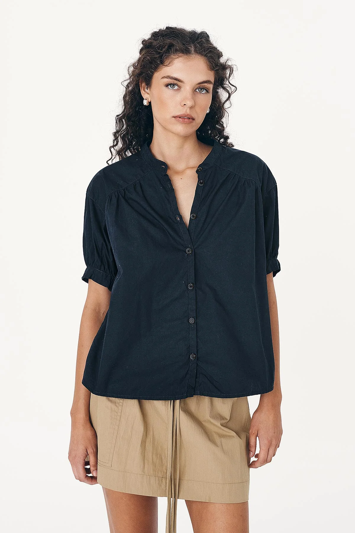 Cora Lace Blouse - Ink