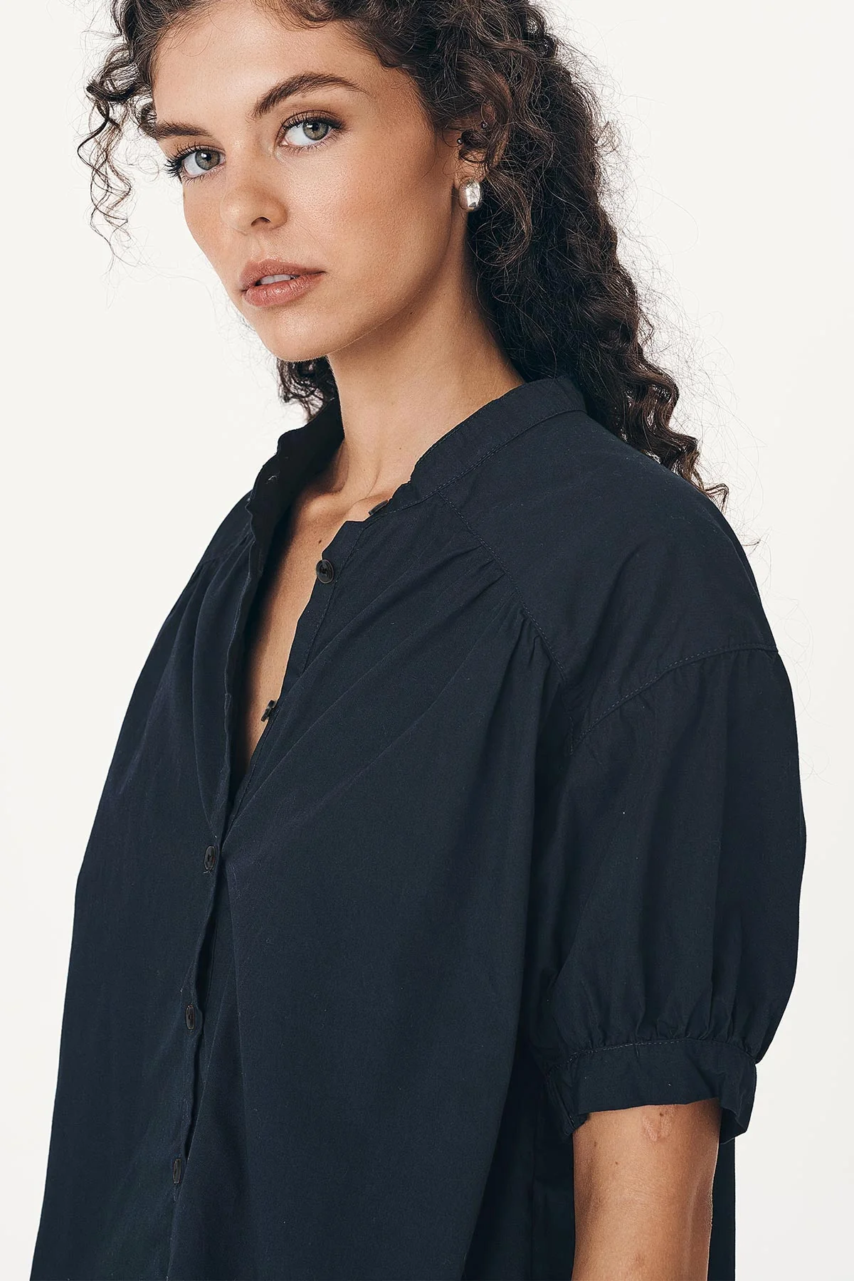 Cora Lace Blouse - Ink