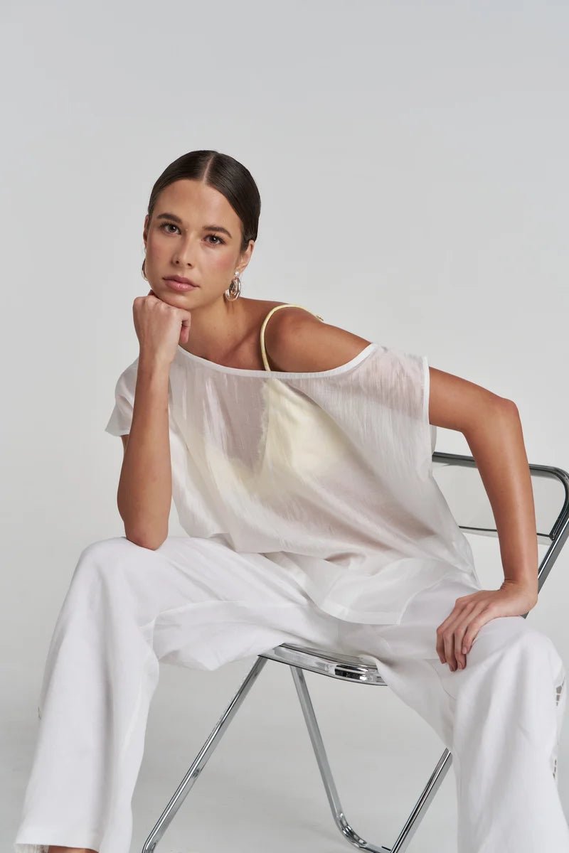 Crystal Top - White - Fashion Tops - Summi Summi - Women's fashion at The Freedom State