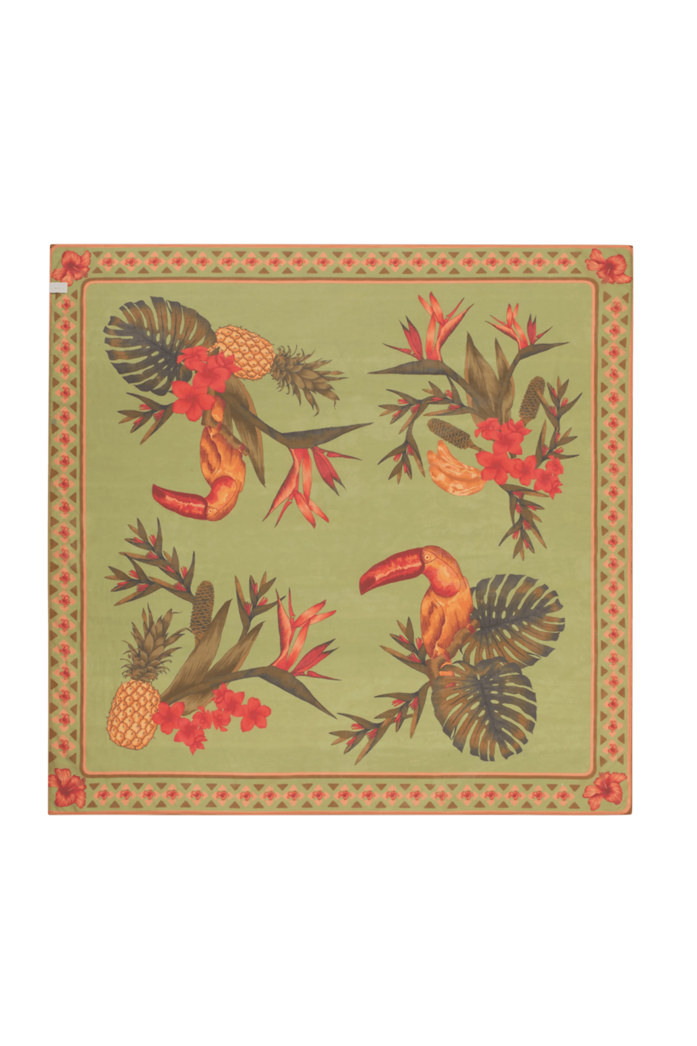 Cuban Tropical Sarong - Lime - Sarongs - Wandering Folk - Women's fashion at The Freedom State