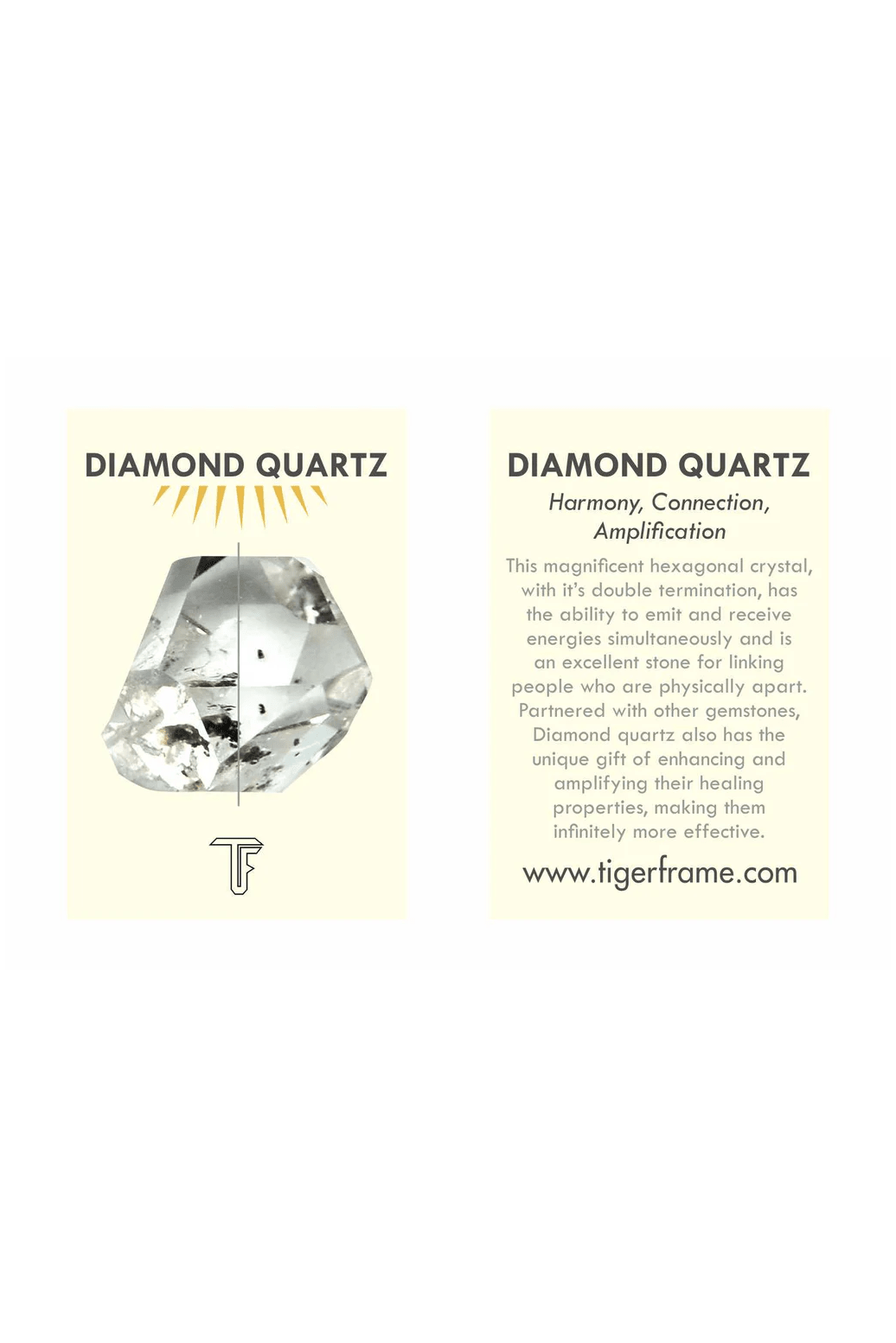 Diamond Quartz Crystal Bracelet | Botanical Green and White - Gold - Bracelets - Tiger Frame - Women's fashion at The Freedom State