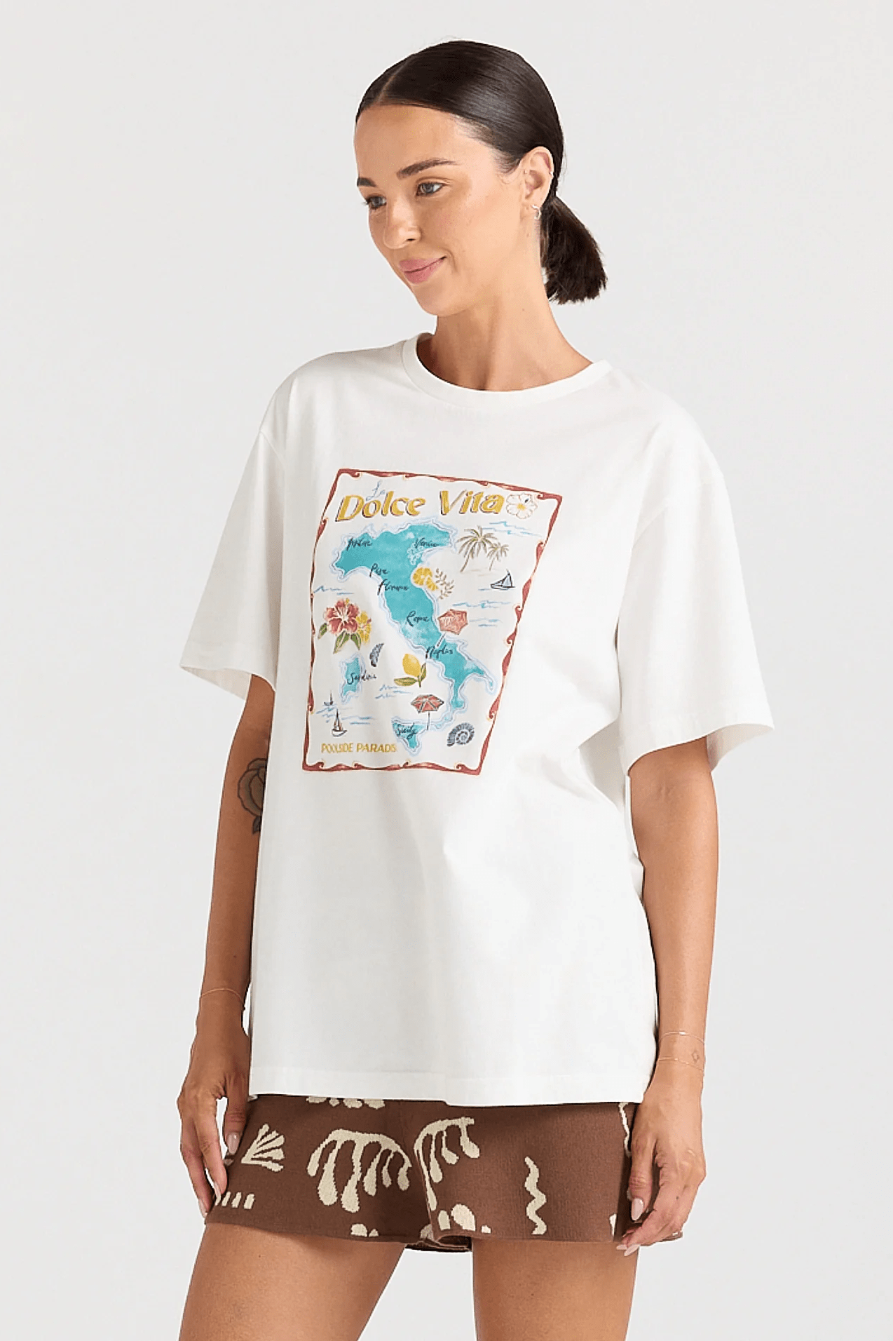 Dolce Vita Tee - Vanilla - T-Shirts - Poolside Paradiso