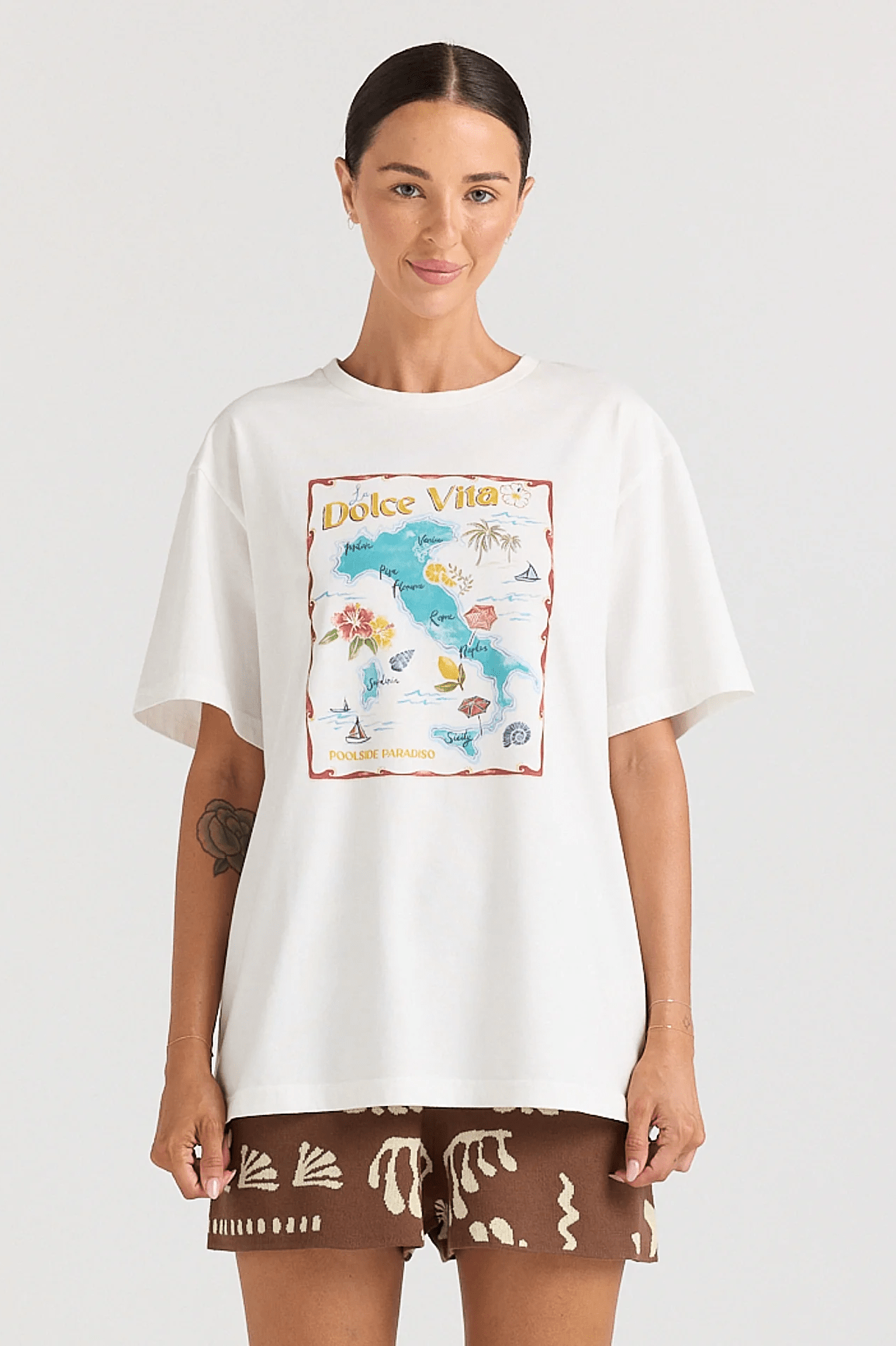 Dolce Vita Tee - Vanilla - T-Shirts - Poolside Paradiso