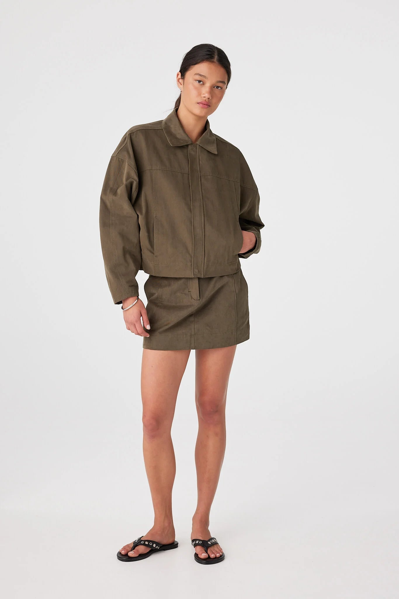 Eames Jacket - Khaki - Jackets - Arcaa Movement - Women's fashion at The Freedom State