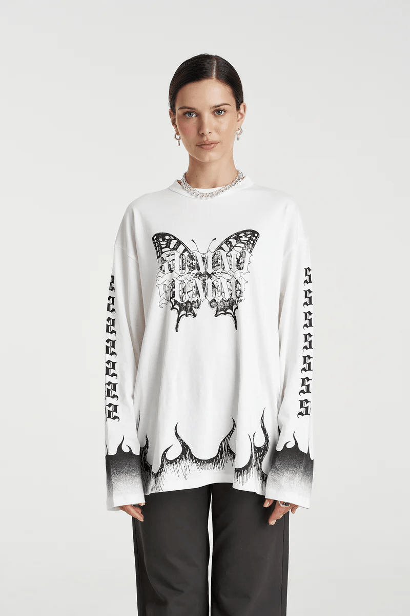 Eden Ls Tee - Lily White - T-Shirts - Summi Summi - Women's fashion at The Freedom State