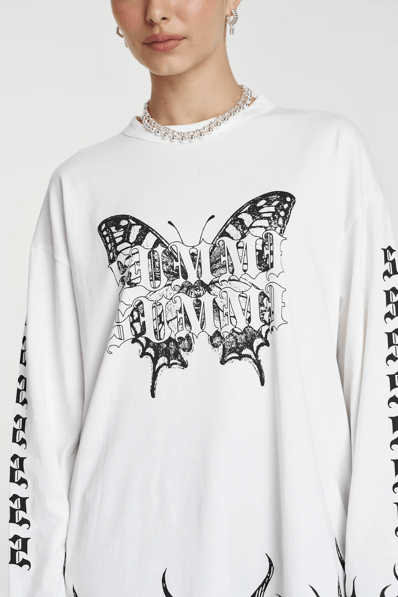 Eden Ls Tee - Lily White - T-Shirts - Summi Summi - Women's fashion at The Freedom State