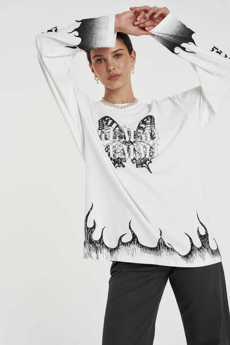 Eden Ls Tee - Lily White - T-Shirts - Summi Summi - Women's fashion at The Freedom State