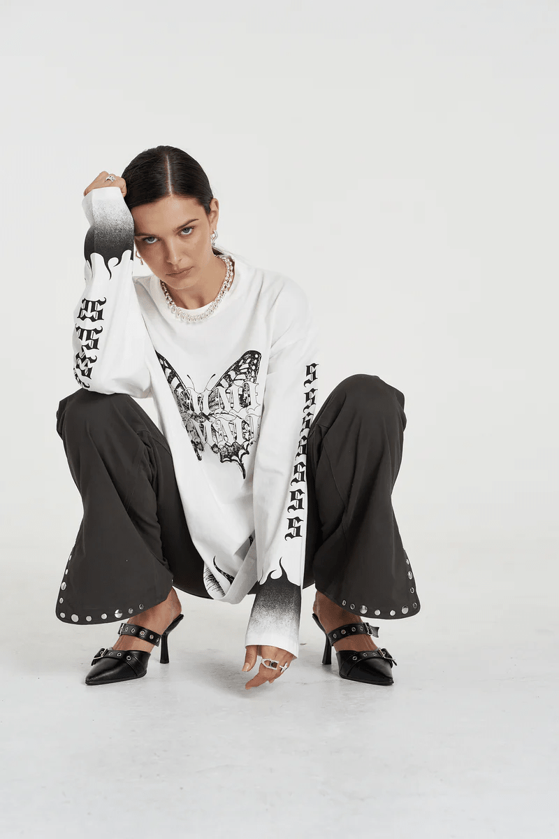 Eden Ls Tee - Lily White - T-Shirts - Summi Summi - Women's fashion at The Freedom State