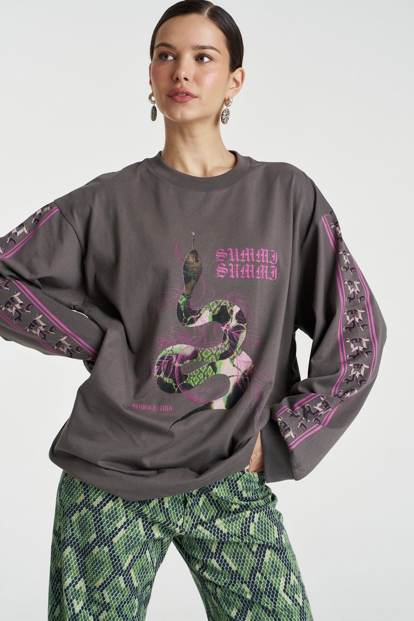 Eden LS Tee - Shadow - T-Shirts - Summi Summi - Women's fashion at The Freedom State