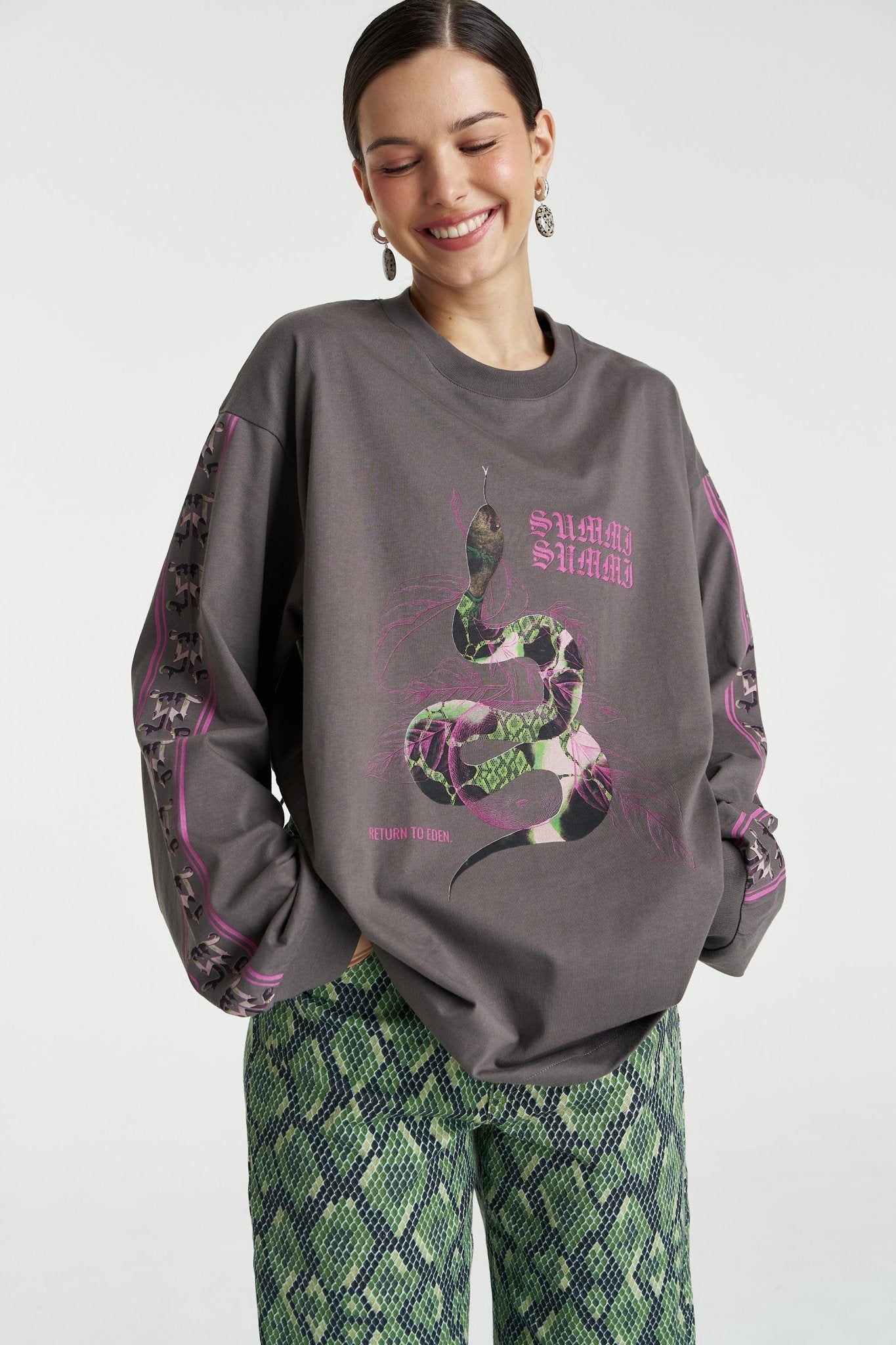 Eden LS Tee - Shadow - T-Shirts - Summi Summi - Women's fashion at The Freedom State