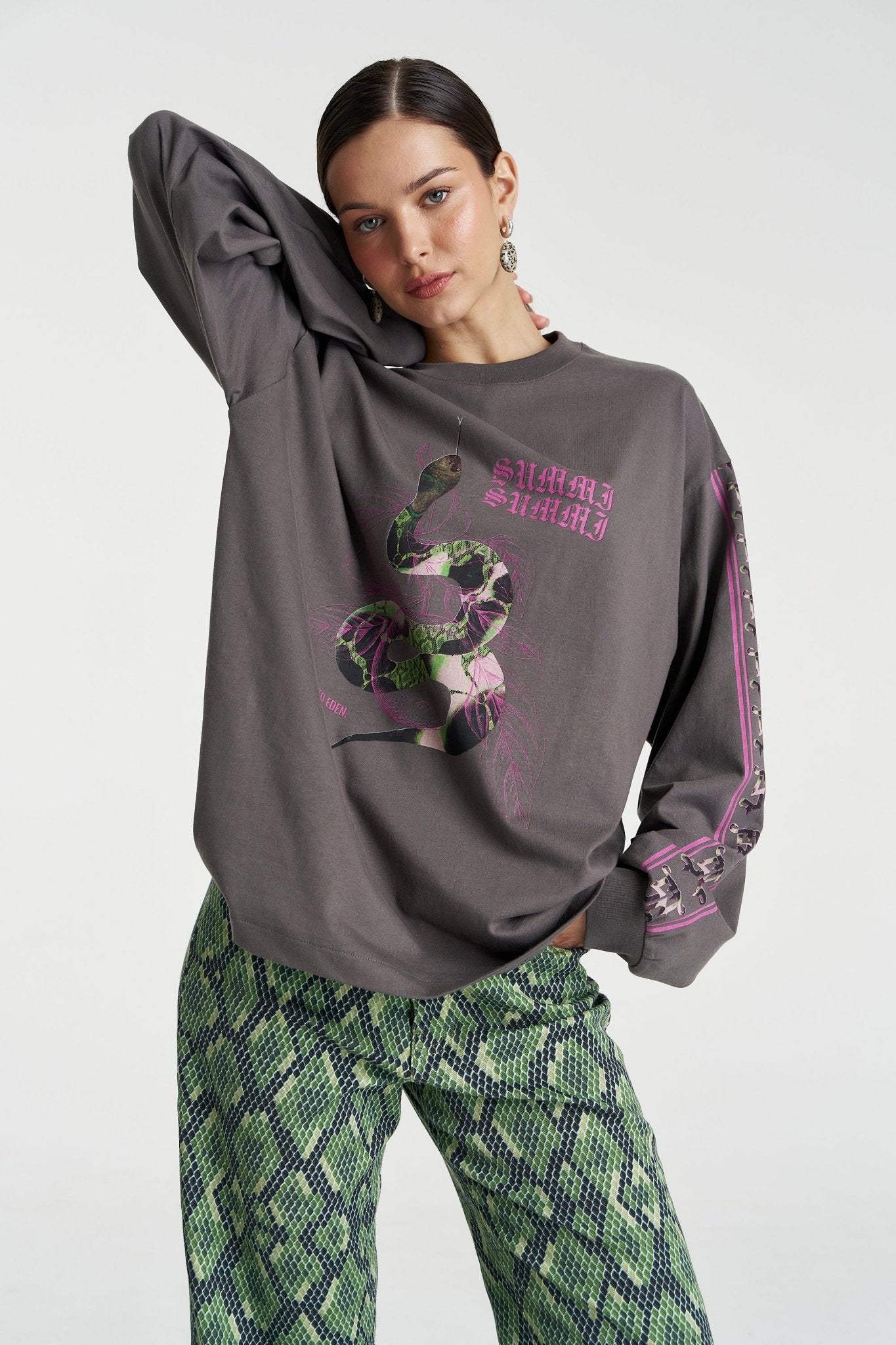 Eden LS Tee - Shadow - T-Shirts - Summi Summi - Women's fashion at The Freedom State