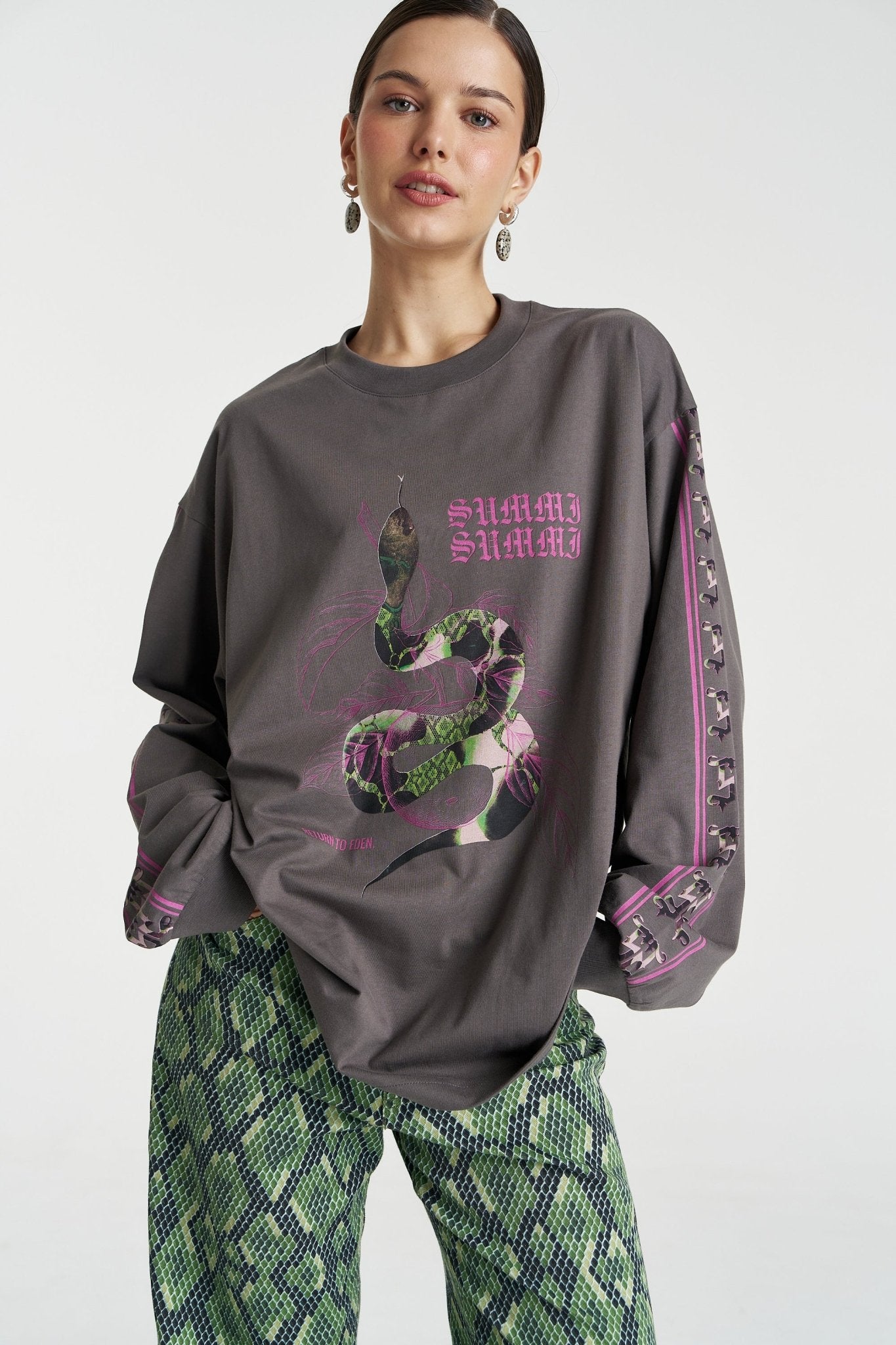 Eden LS Tee - Shadow - T-Shirts - Summi Summi - Women's fashion at The Freedom State