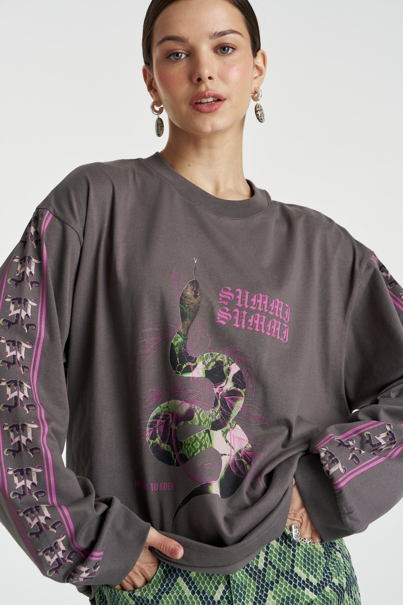 Eden LS Tee - Shadow - T-Shirts - Summi Summi - Women's fashion at The Freedom State