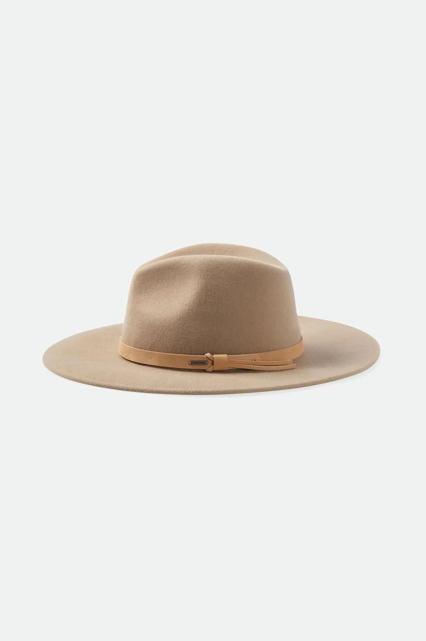 Field Proper Hat - Sand - Wide Brim Hat - Brixton - Women's fashion at The Freedom State