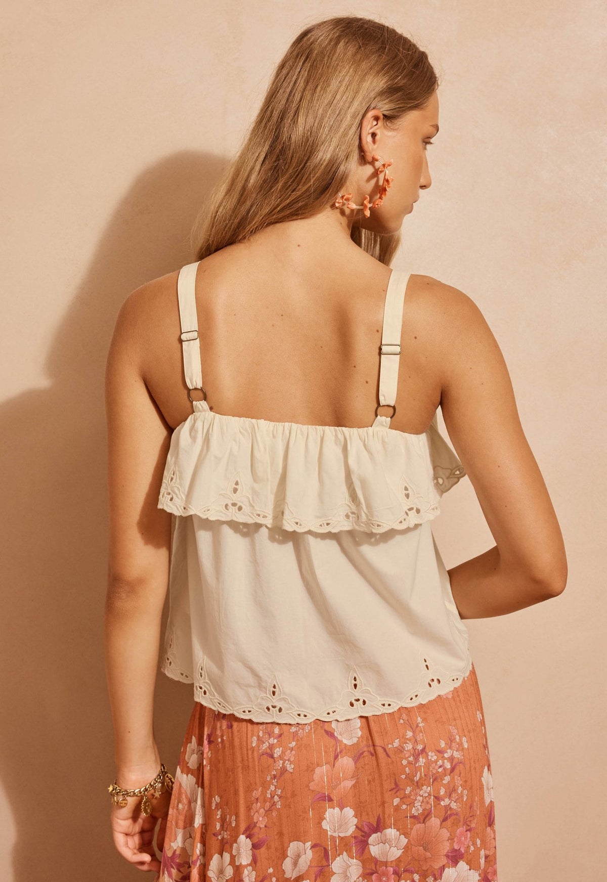 Fleur De Lis Cami - Ivory - Fashion Tops - Spell - Women's fashion at The Freedom State