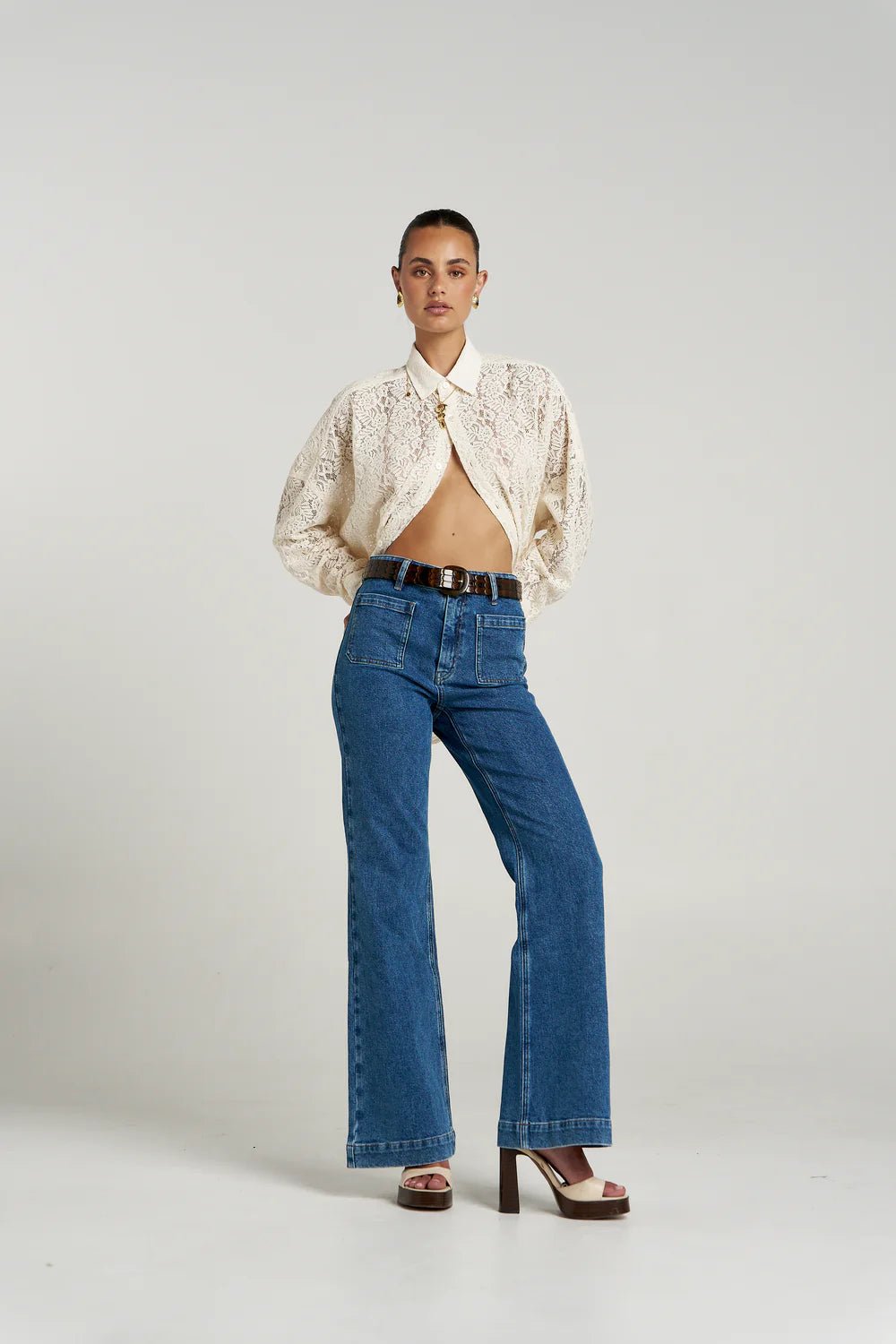 Fleur LS Shirt - Ecru - Shirts - Summi Summi - Women's fashion at The Freedom State