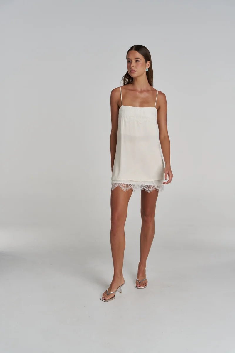 Florence Mini Skirt - White - Skirts - Summi Summi - Women's fashion at The Freedom State