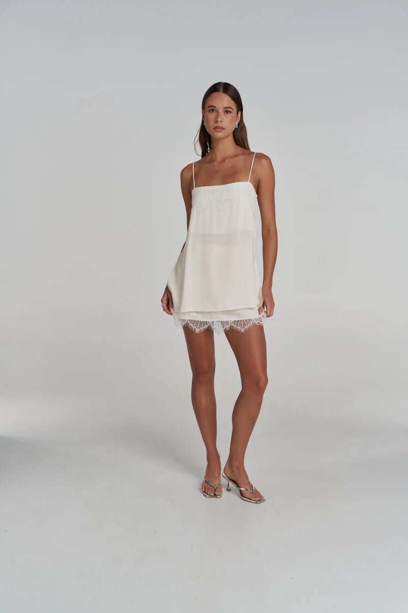 Florence Mini Skirt - White - Skirts - Summi Summi - Women's fashion at The Freedom State