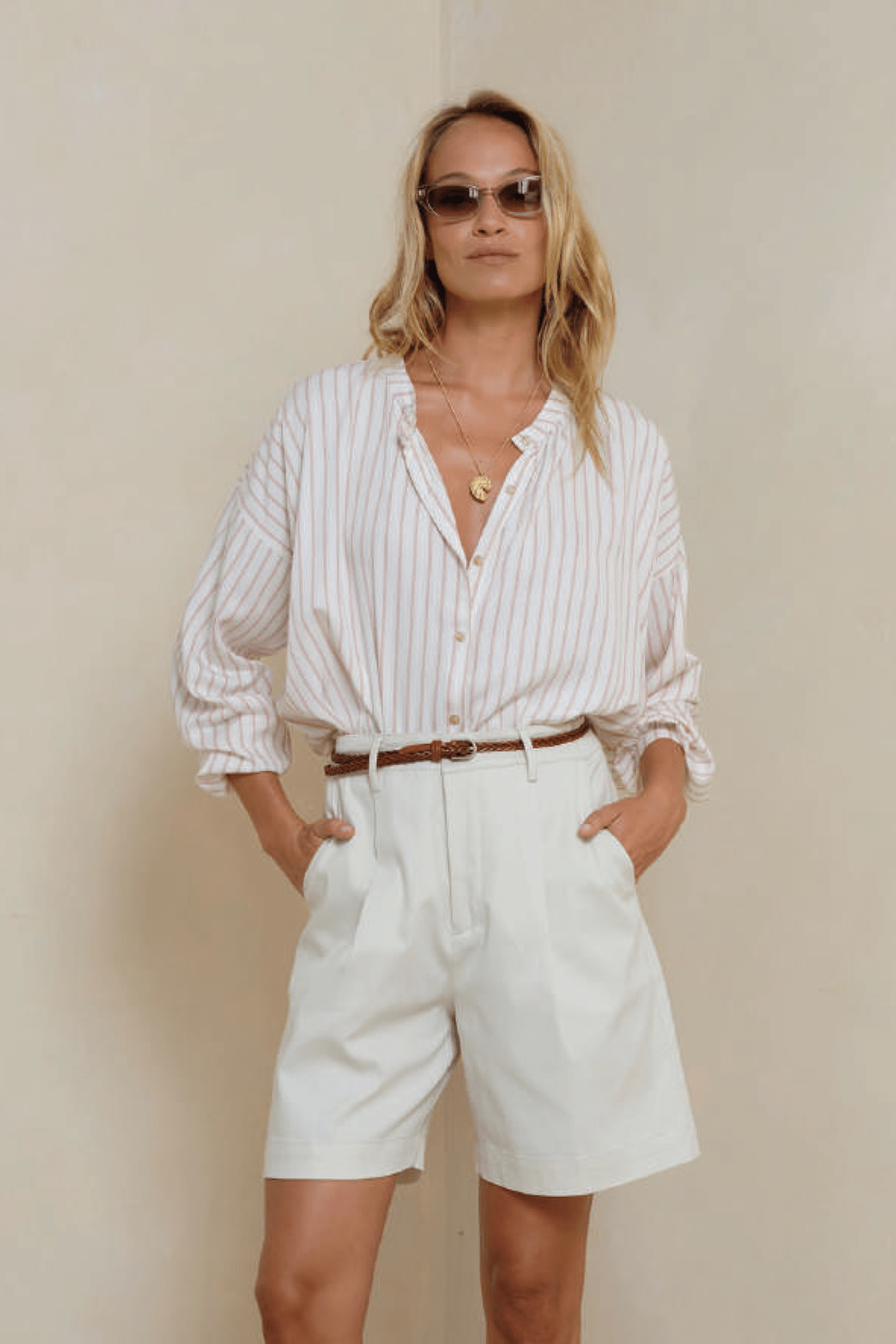 Ginger Shirt - Halcyon Stripe - Shirts - Lilya - Women's fashion at The Freedom State