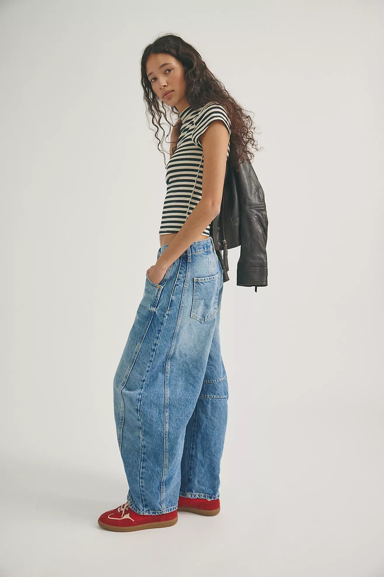 Good Luck Barrel Jean - Ultra Light Beam - Jeans - Free People - Women's fashion at The Freedom State