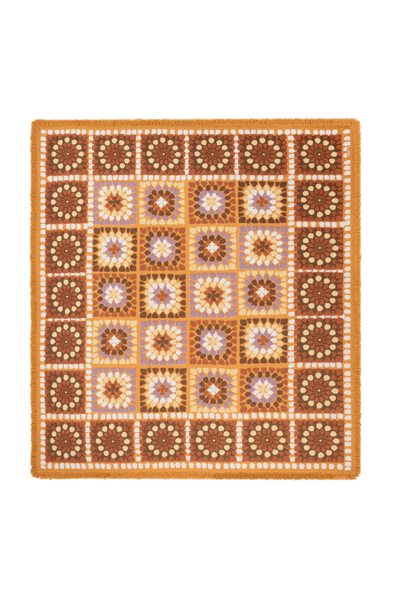 Granny Square Throw - Chai - Rugs & Throws - Wandering Folk - Women's fashion at The Freedom State