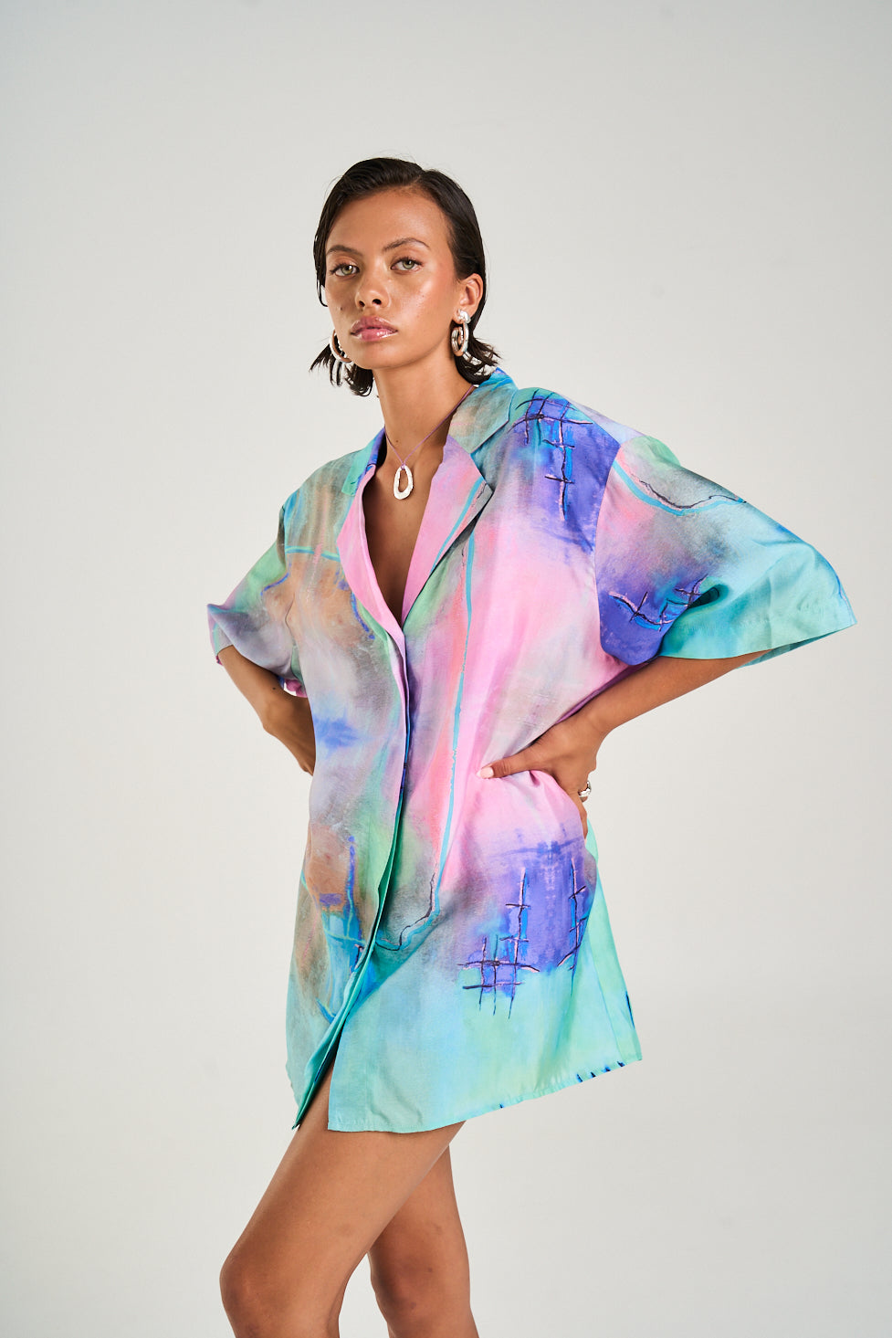 Luka Shirt Dress - H20