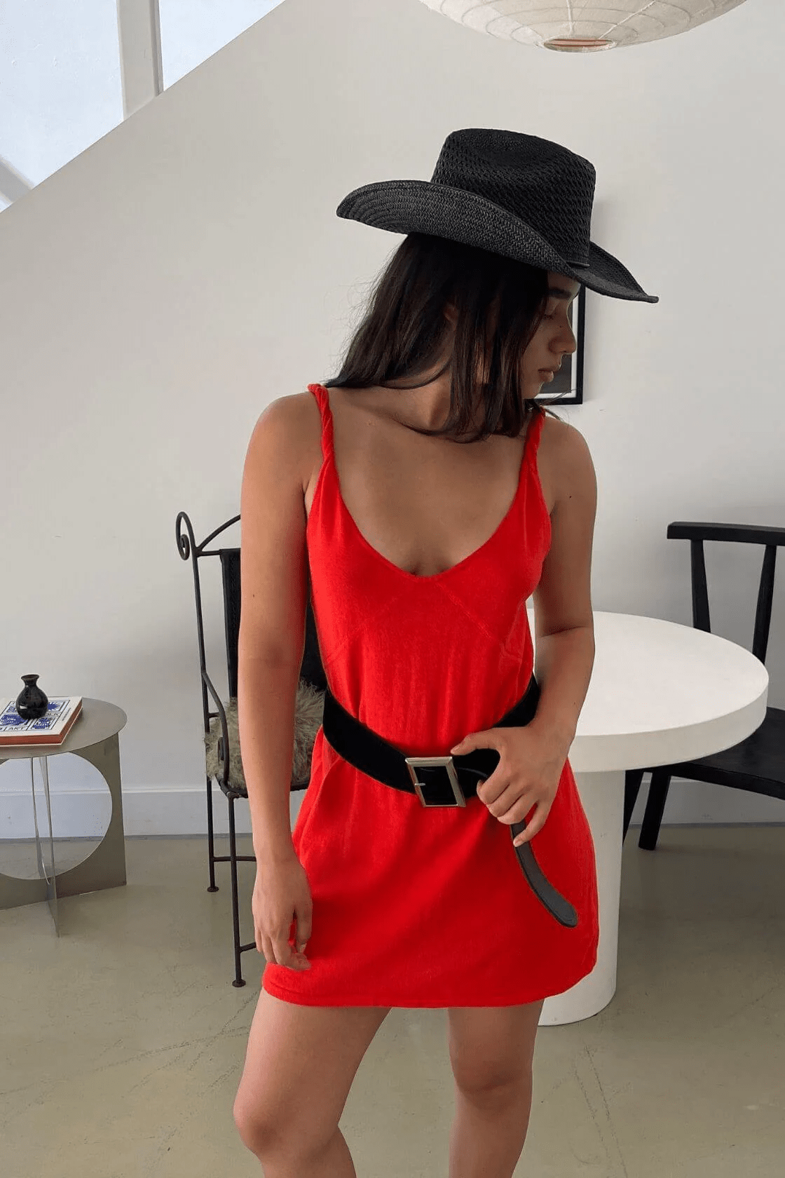 Hara Mini Dress - Hibiscus - Mini Dresses - Arcaa Movement