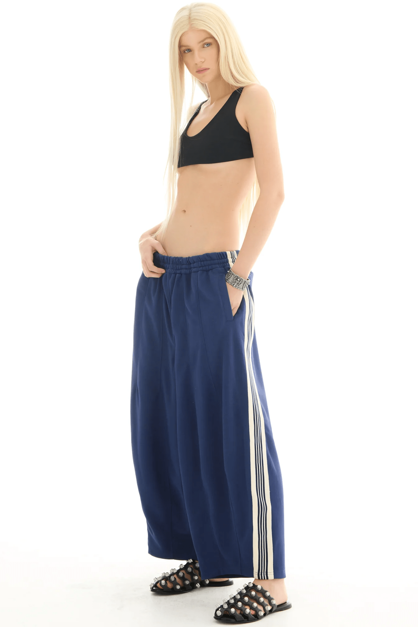 Harajuku Track Pants - Navy - Pants - The Tales - Women's fashion at The Freedom State