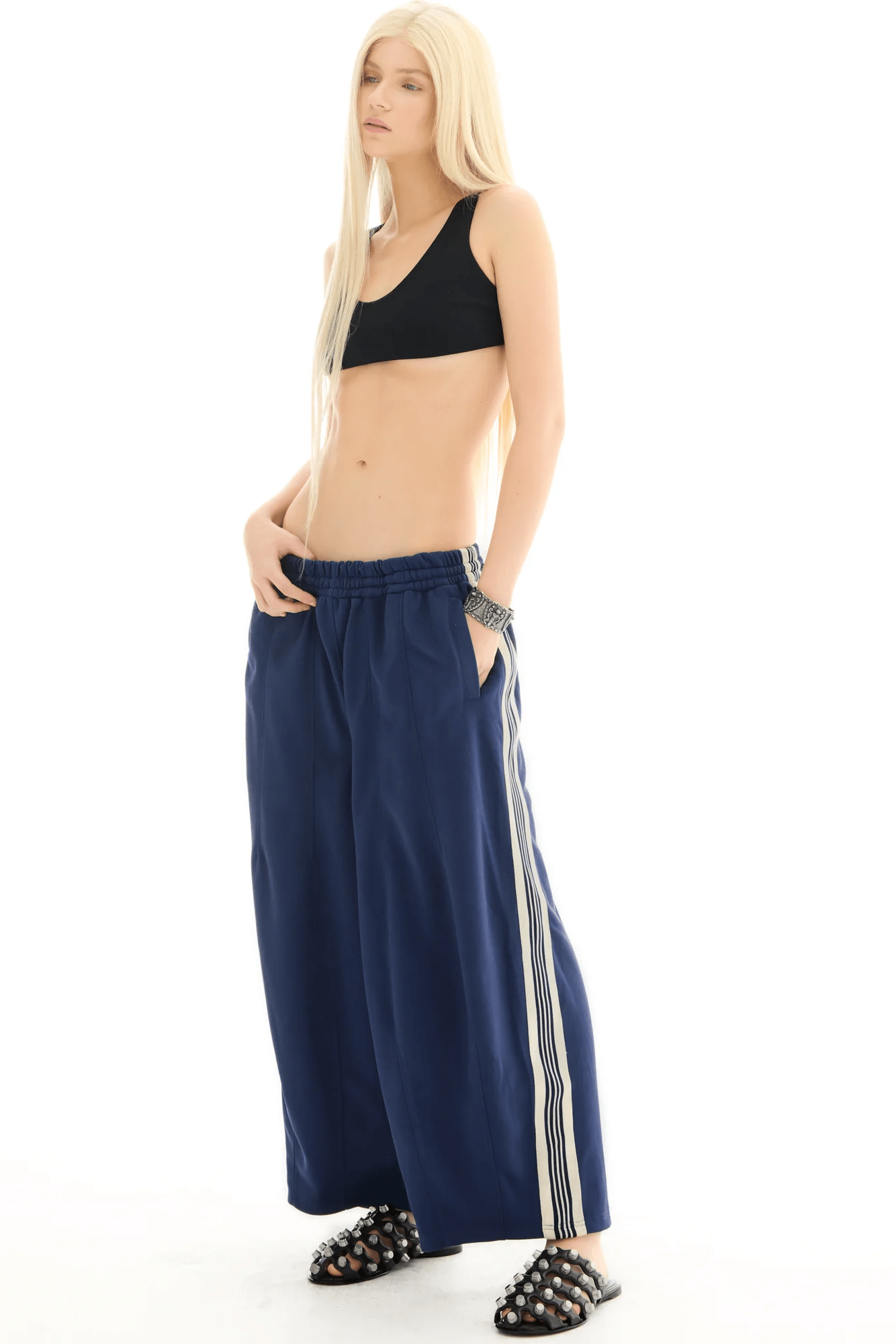 Harajuku Track Pants - Navy - Pants - The Tales - Women's fashion at The Freedom State
