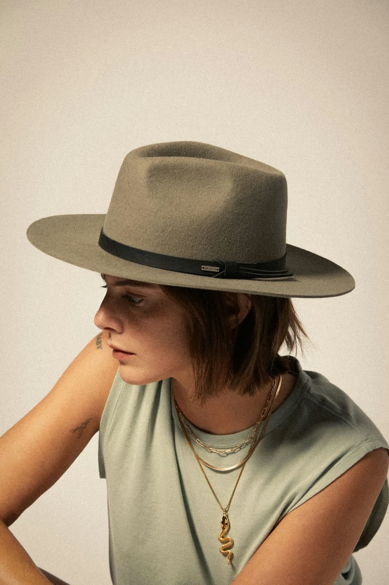 Hawkins WTHR Guard Cowboy Hat - Sand/Natural - Wide Brim Hat - Brixton - Women's fashion at The Freedom State