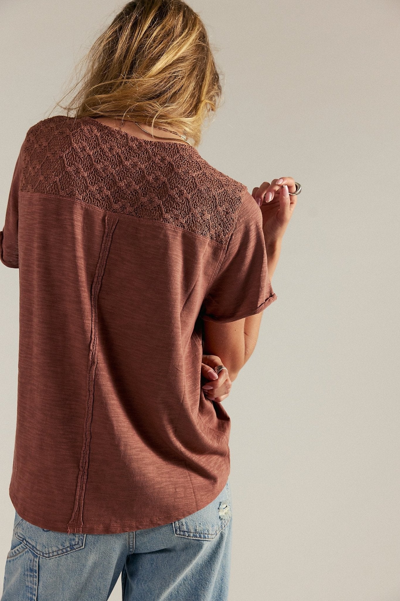 Heirloom Henley - Canyon Sunset - T-Shirts - Free People - Women's fashion at The Freedom State
