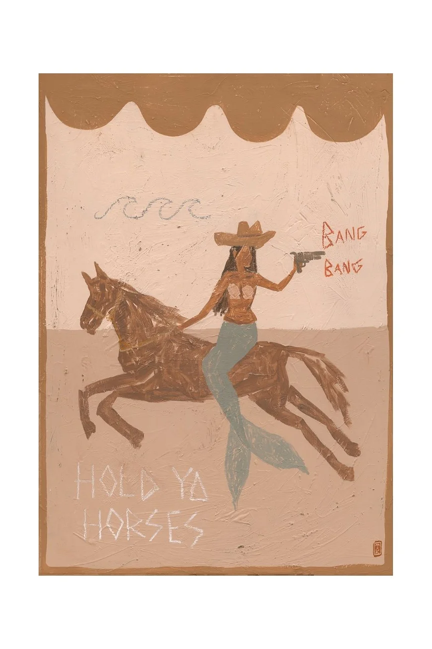 A4 Print - Hold Ya Horses