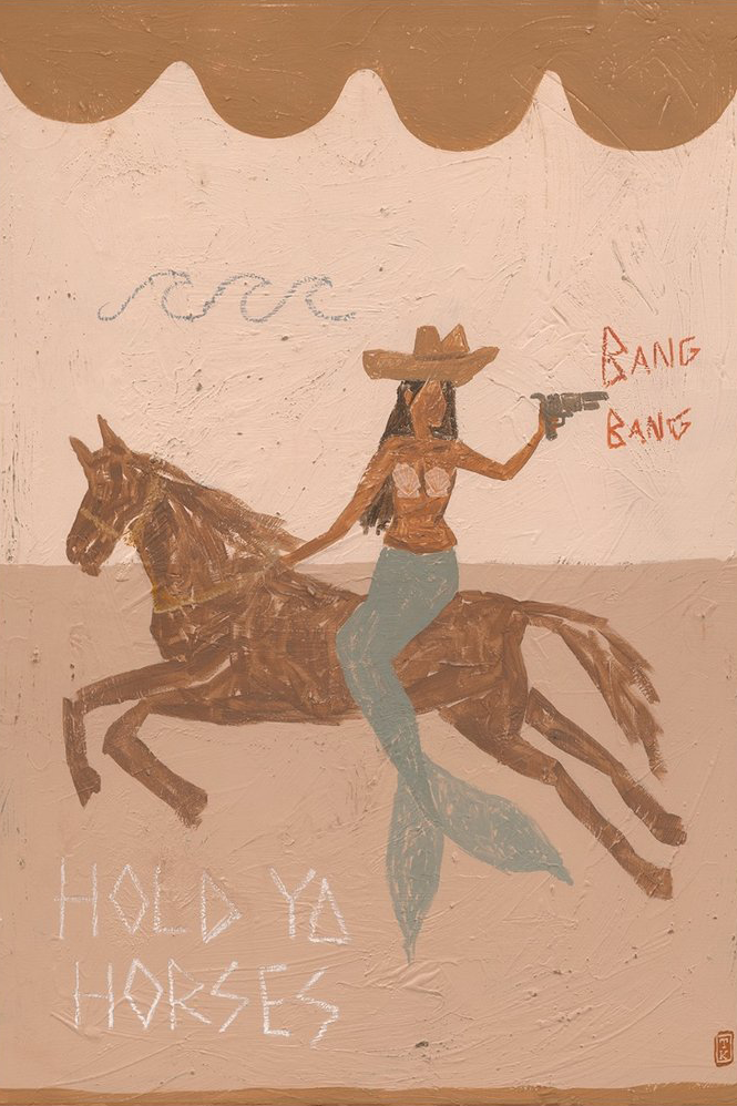 A4 Print - Hold Ya Horses