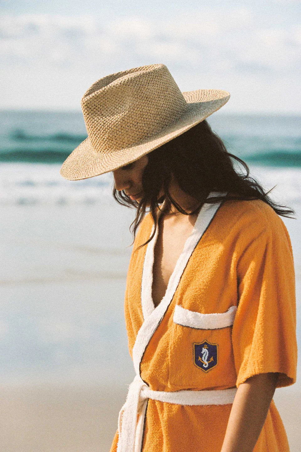 The Inca Fedora Hat- Pineapple Stitch Natural