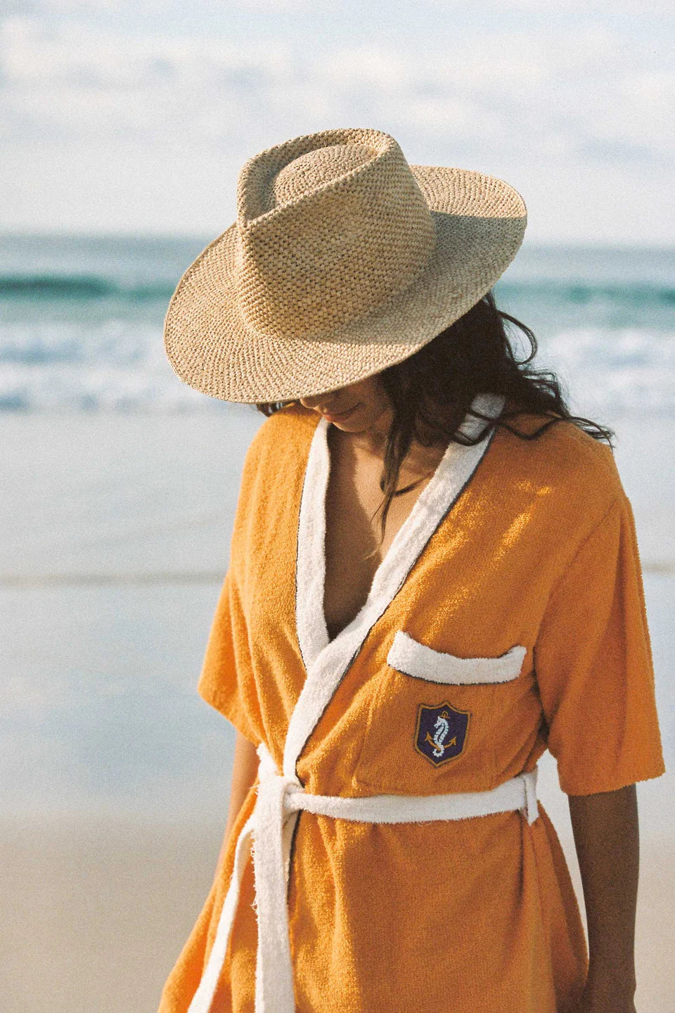 The Inca Fedora Hat- Pineapple Stitch Natural