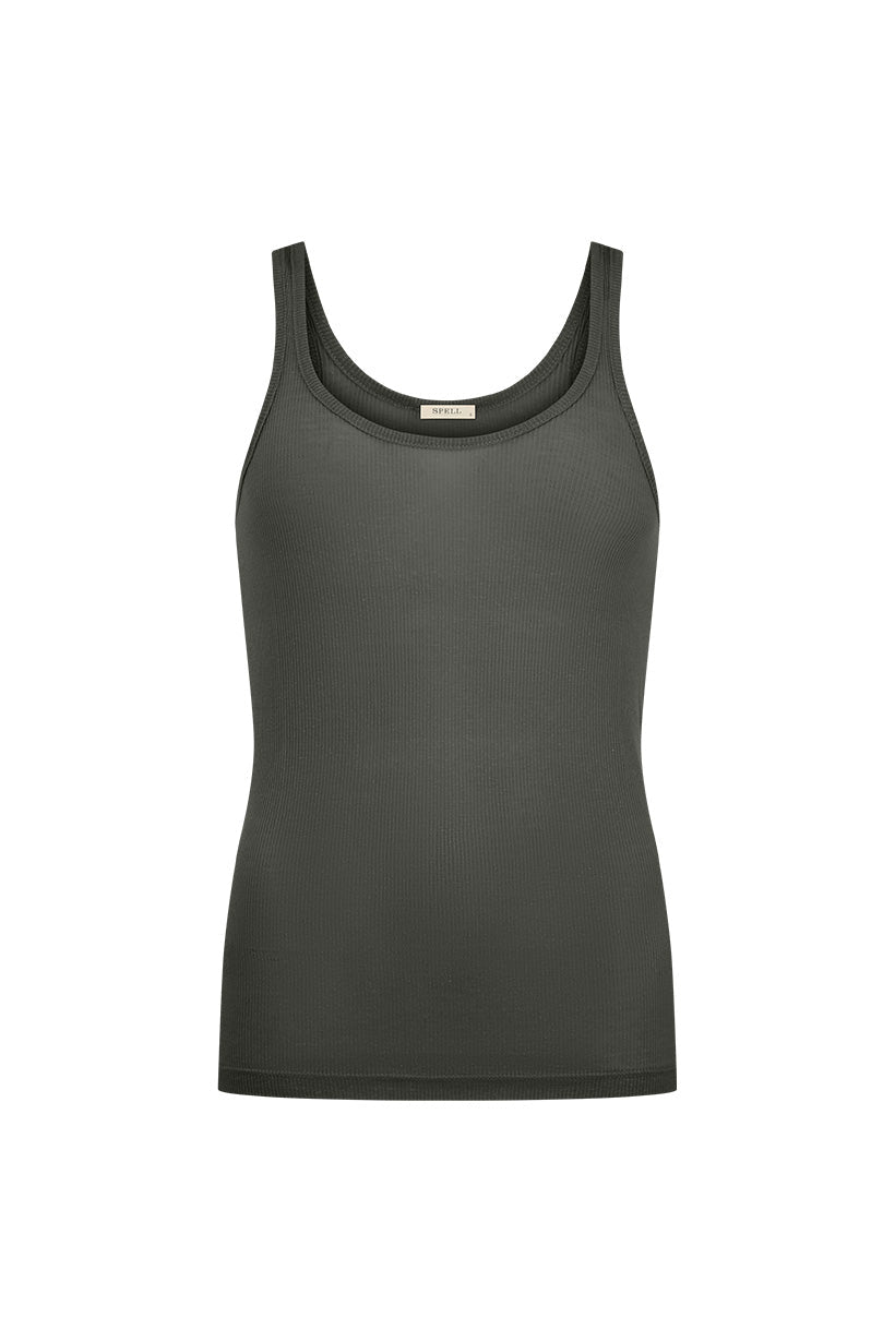 Isabella 2.0 Singlet - Charcoal - Singlets - Spell - Women's fashion at The Freedom State