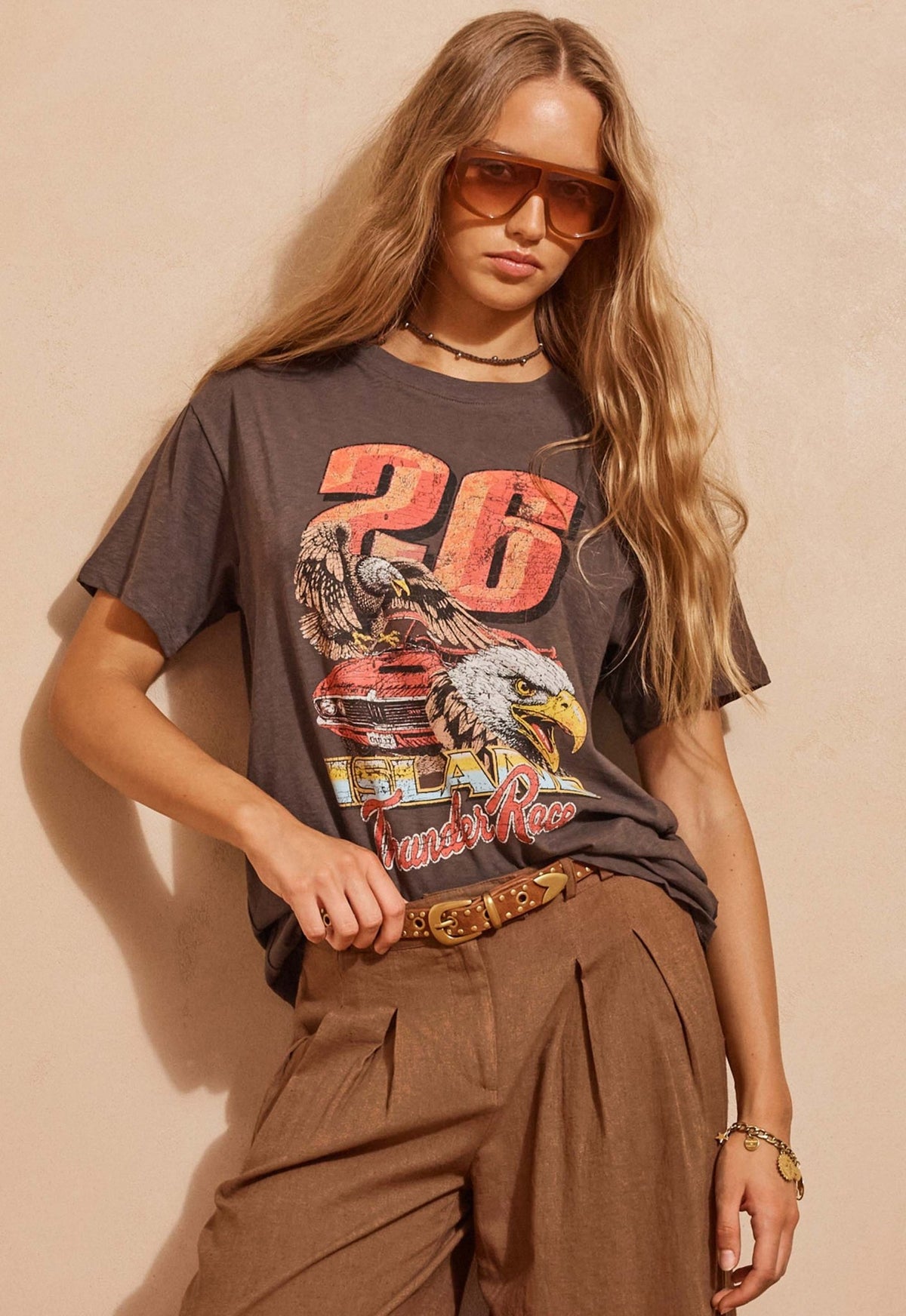 Island Thunder Tee - Charcoal - T-Shirts - Spell - Women's fashion at The Freedom State