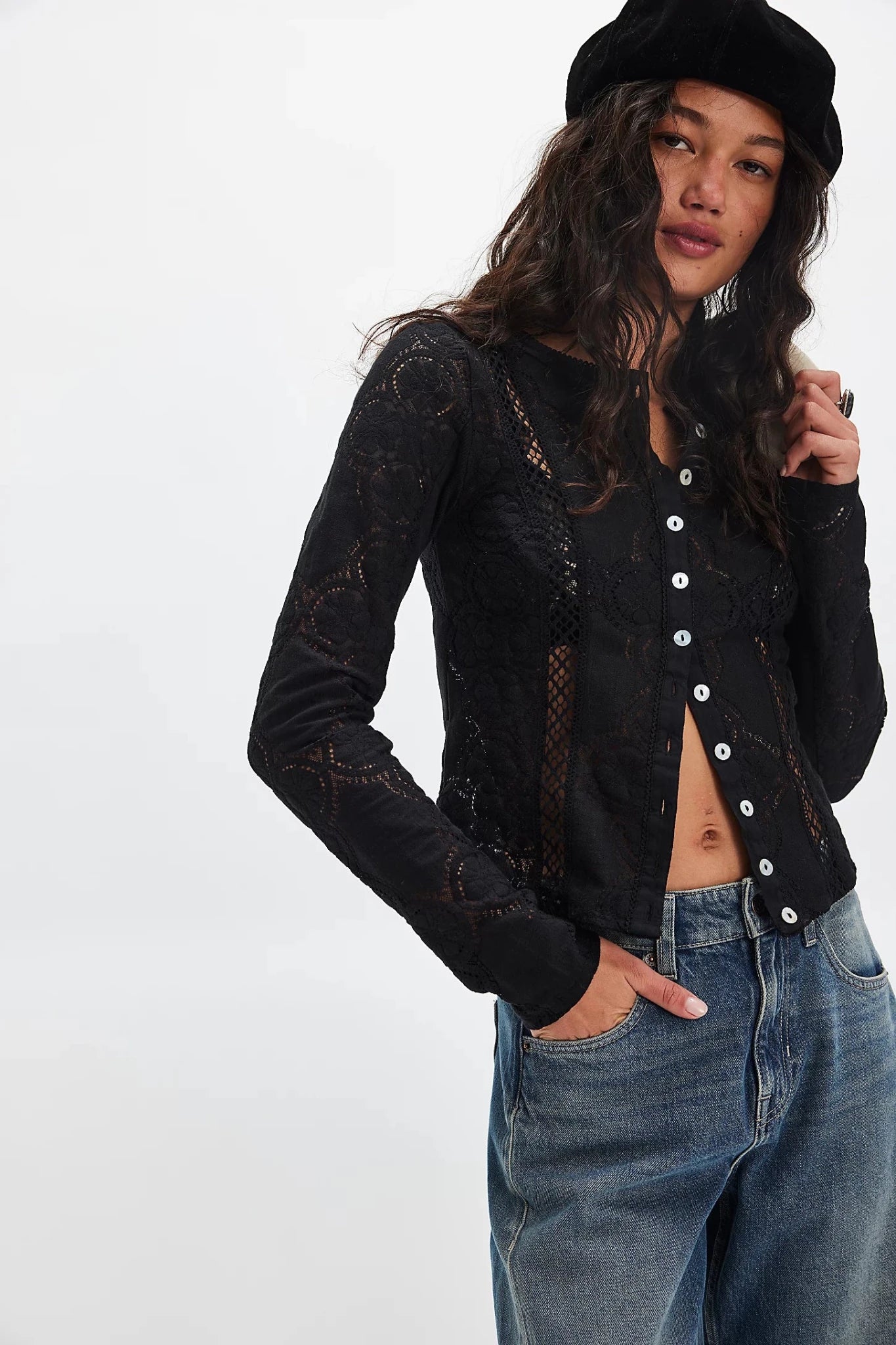 Jae Knit Long Sleeve - Black - Fashion Tops - Free People