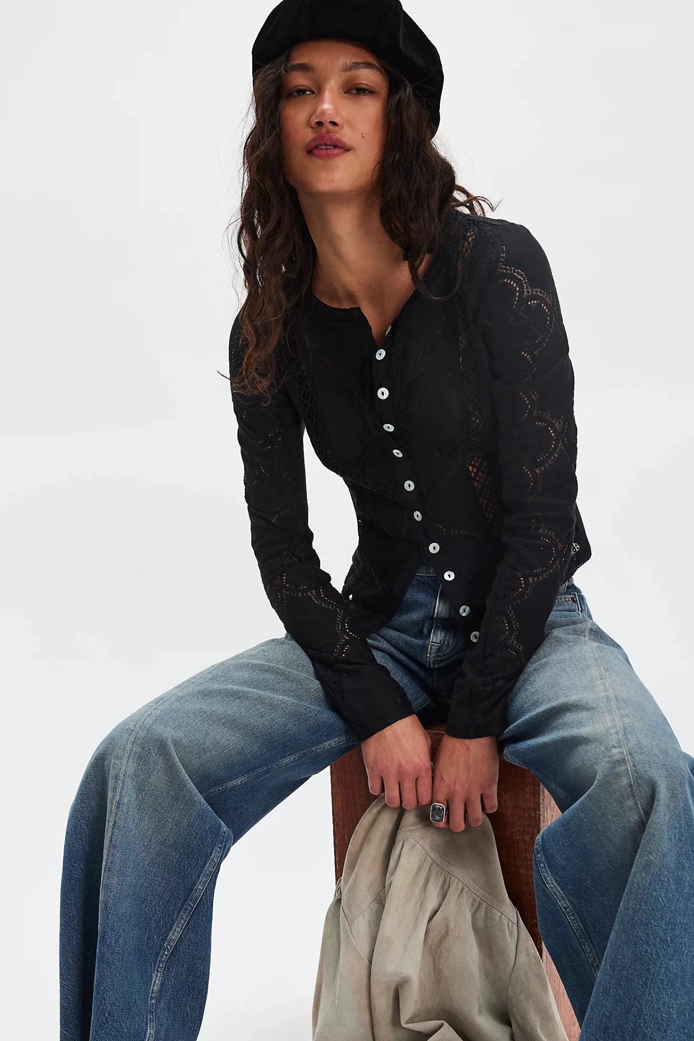 Jae Knit Long Sleeve - Black - Fashion Tops - Free People
