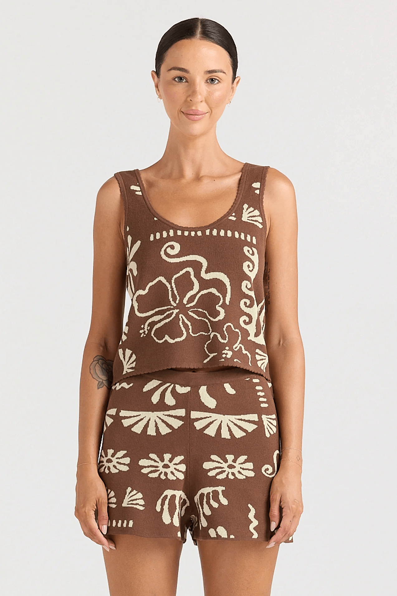 Jamaica Singlet Top - Coco - Singlets - Poolside Paradiso