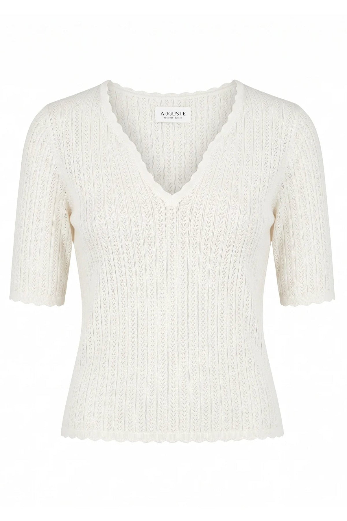 Jude Knit Tee - White - Fashion Tops - Auguste The Label - Women's fashion at The Freedom State