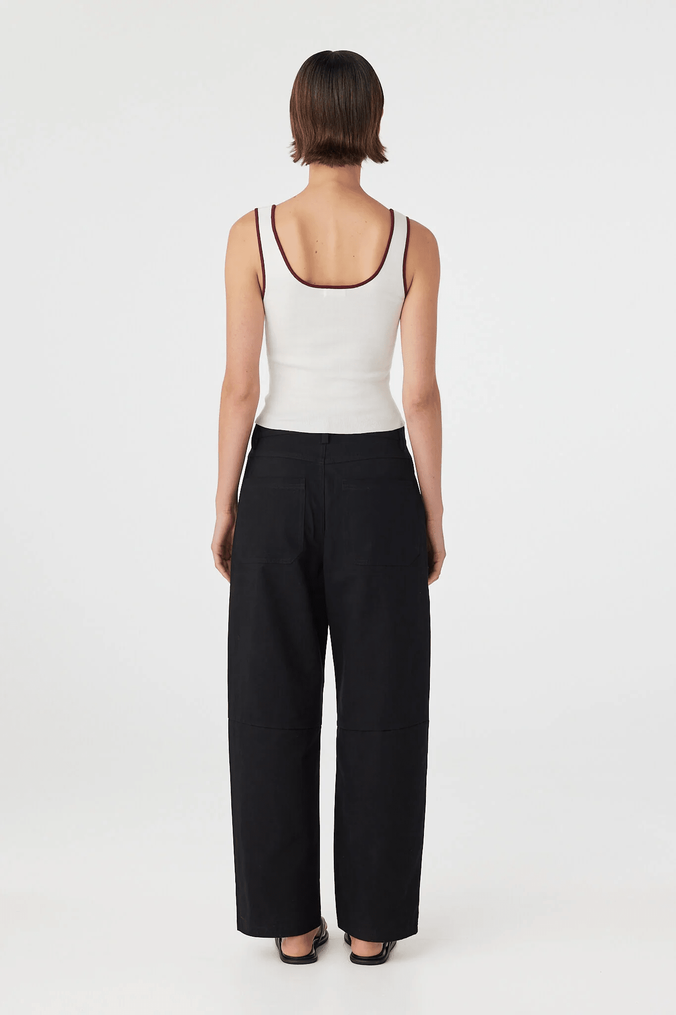 Kaya Tank - Cream/Merlot - Singlets - Arcaa Movement - Women's fashion at The Freedom State