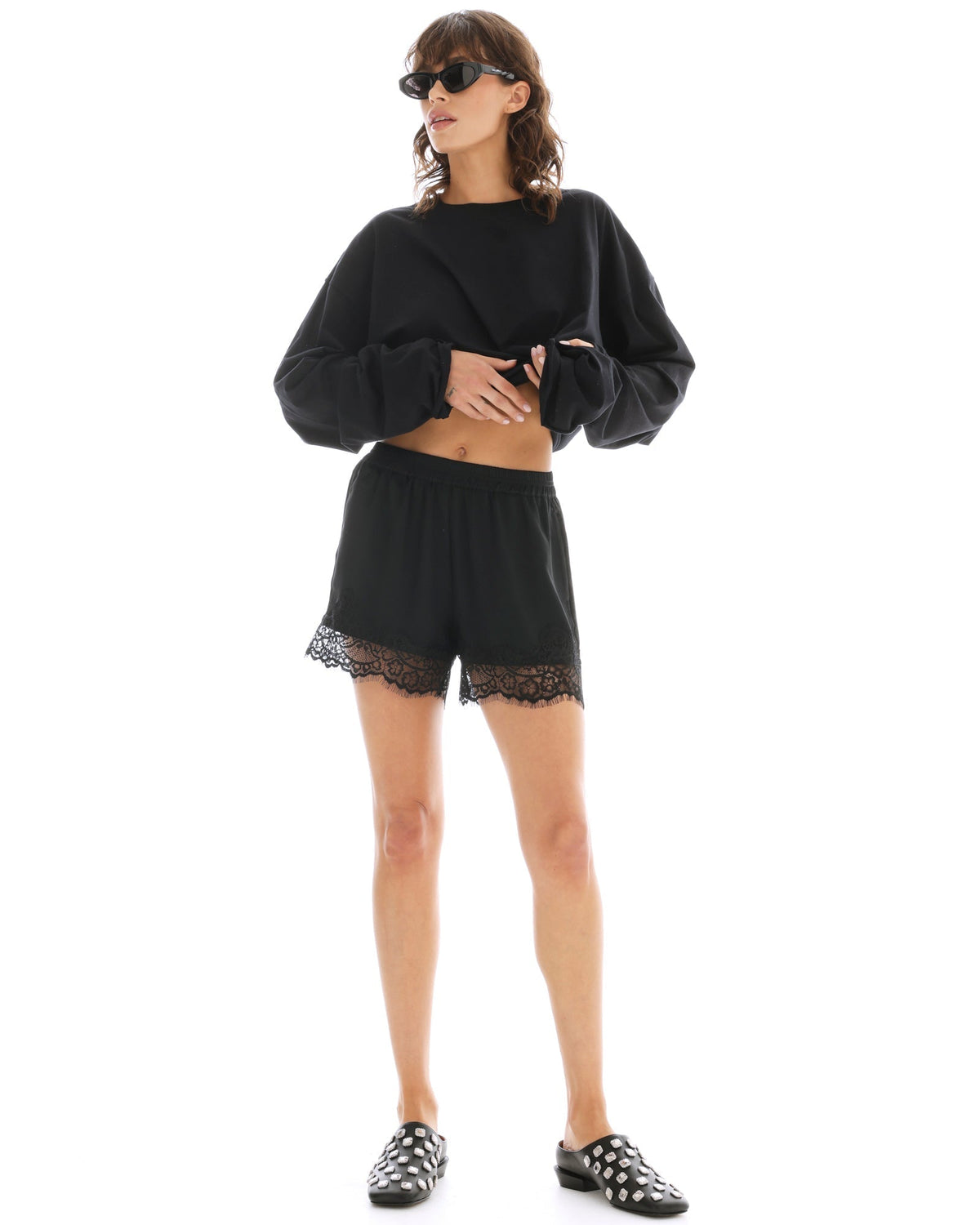 Lace Athena Shorts - Black - Shorts - The Tales - Women's fashion at The Freedom State