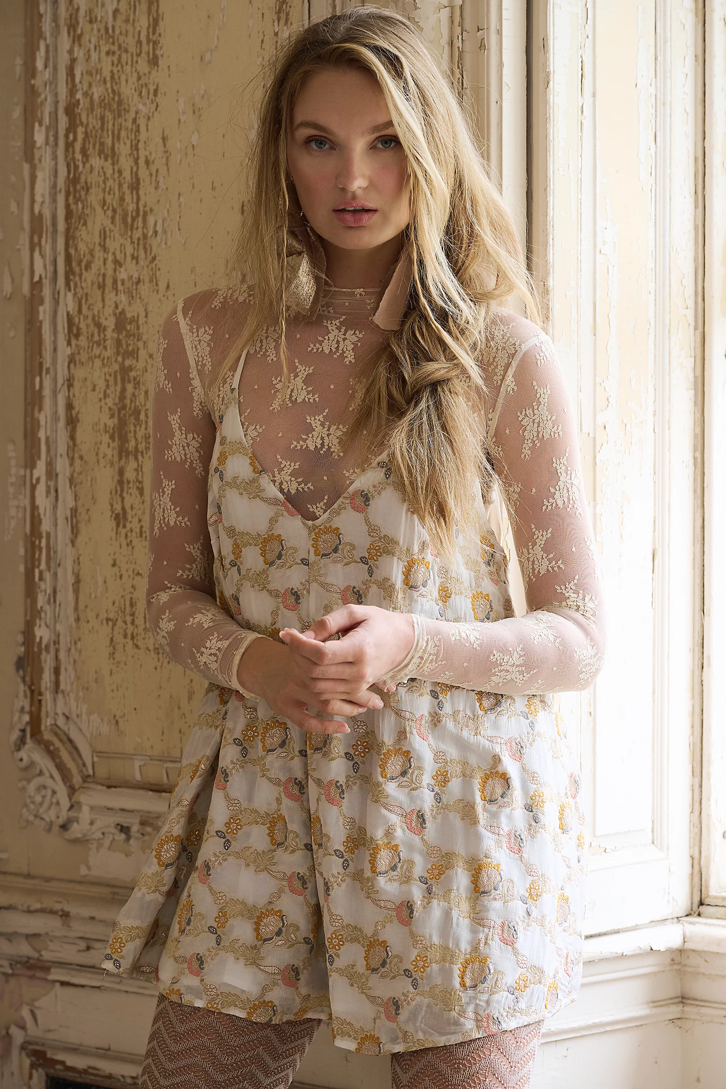 Lady Lux Layering Top - Evening Cream
