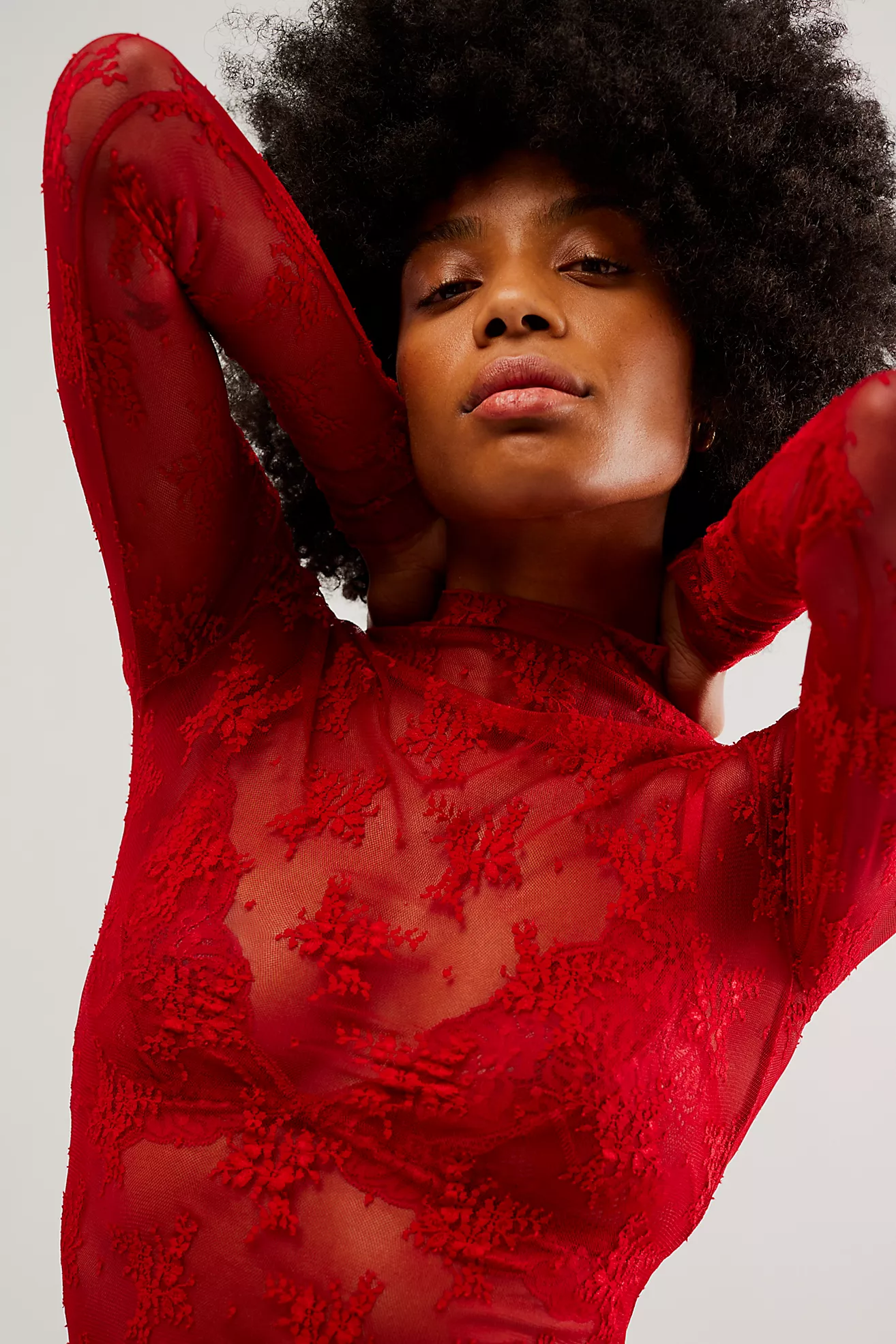 Lady Lux Layering Top - Red Racer